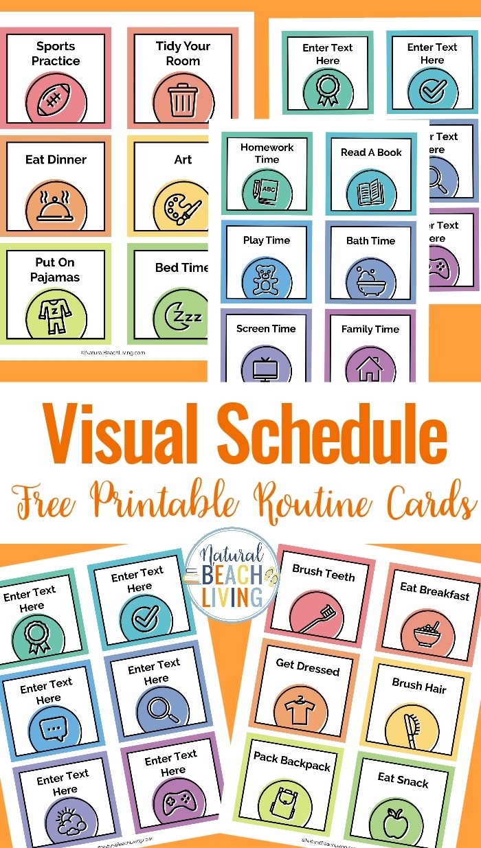 Collect Free Printable Picture Schedules For Children