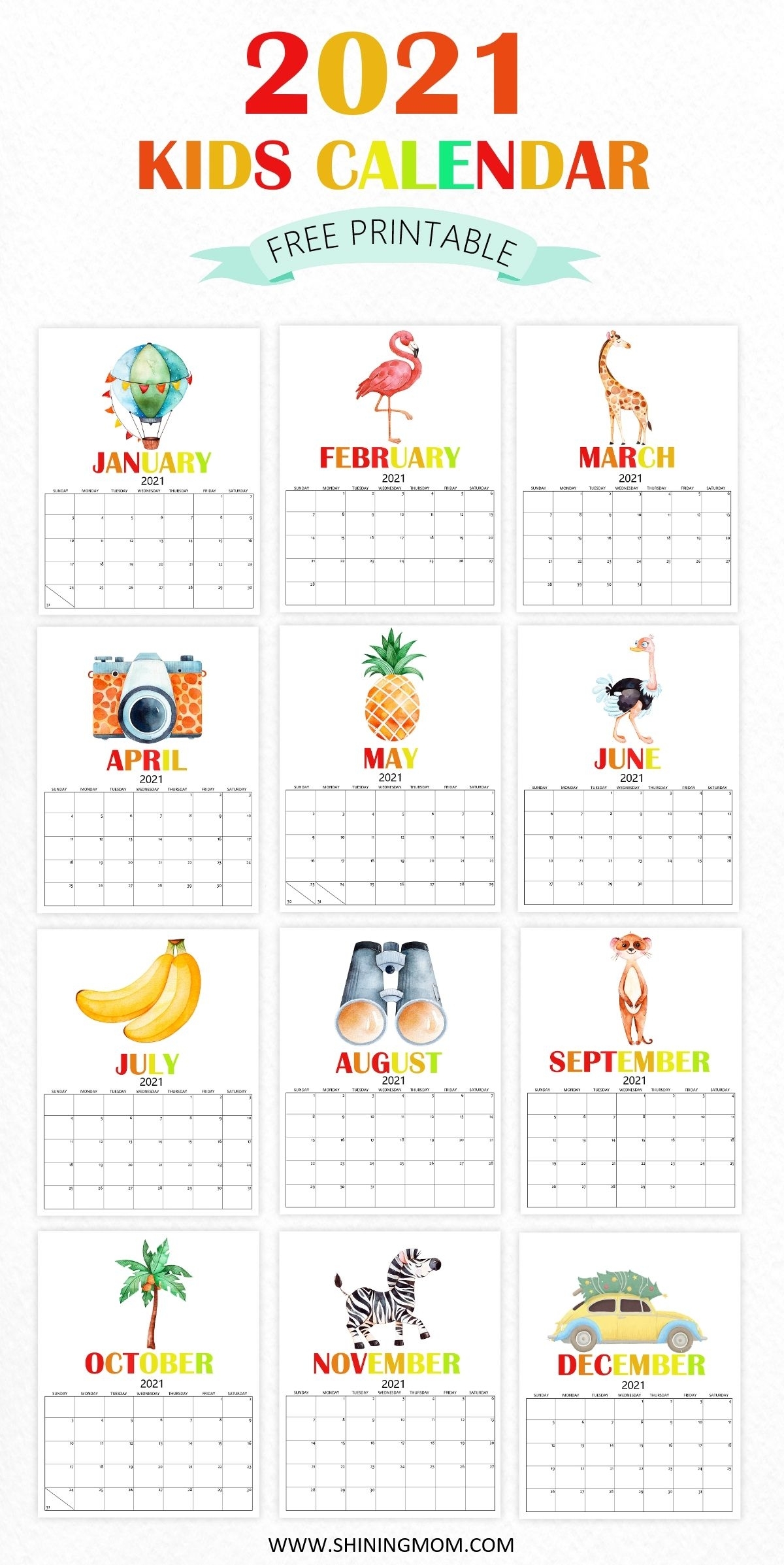 Fun Printable Calendars 2021 | Best Calendar Example