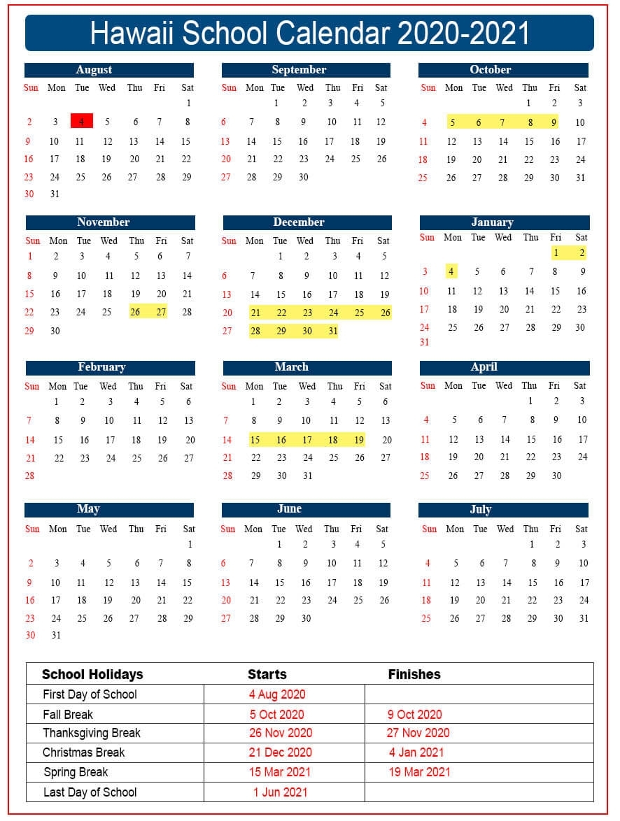 Collect Hawaii Doe Calendar 2021 2021