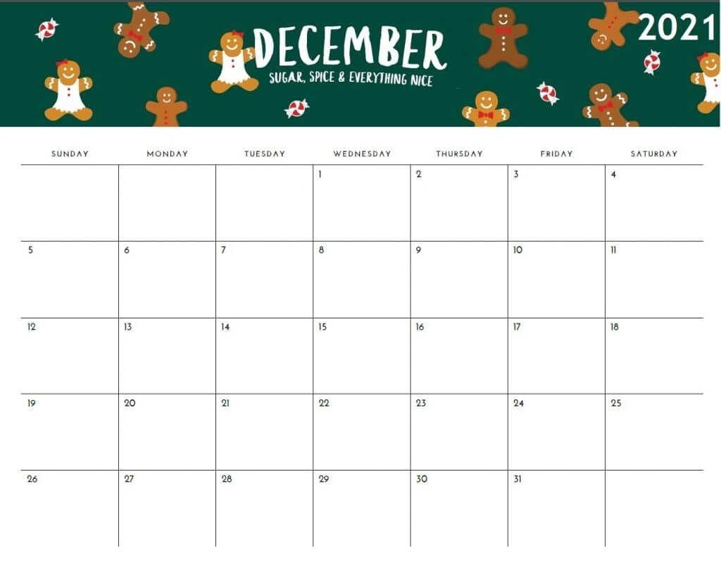 Imom 2021 Gingerbread Calendar | Best Calendar Example