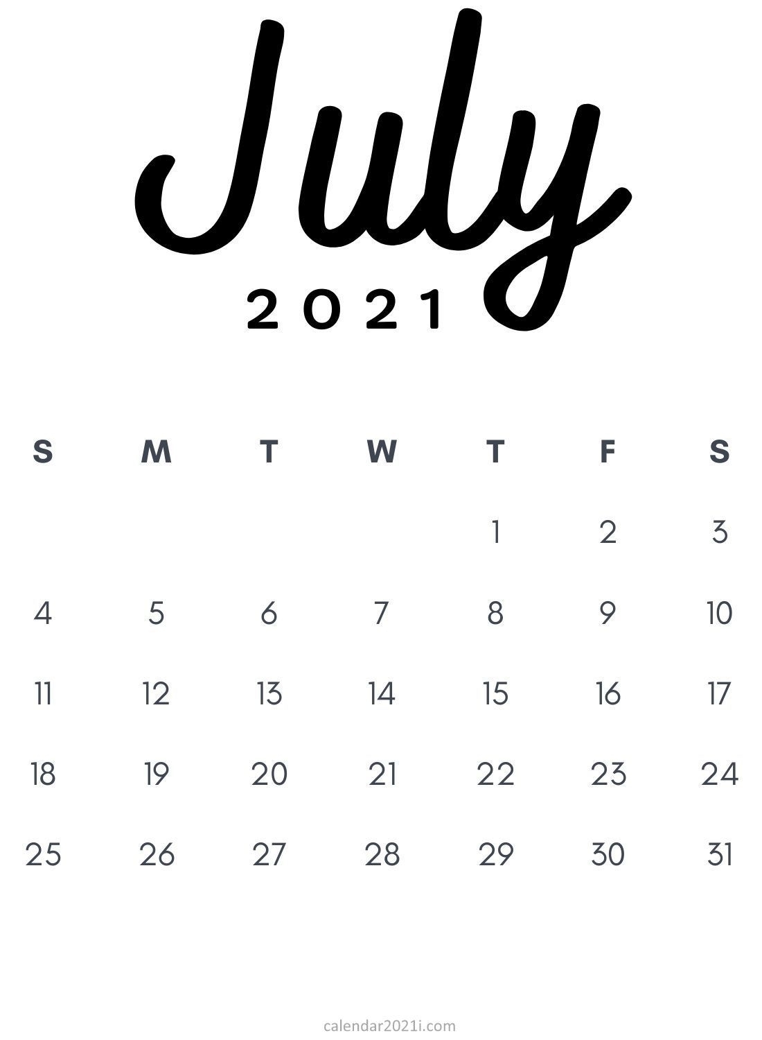 Collect July 2021 Disney Calendar Downloadable