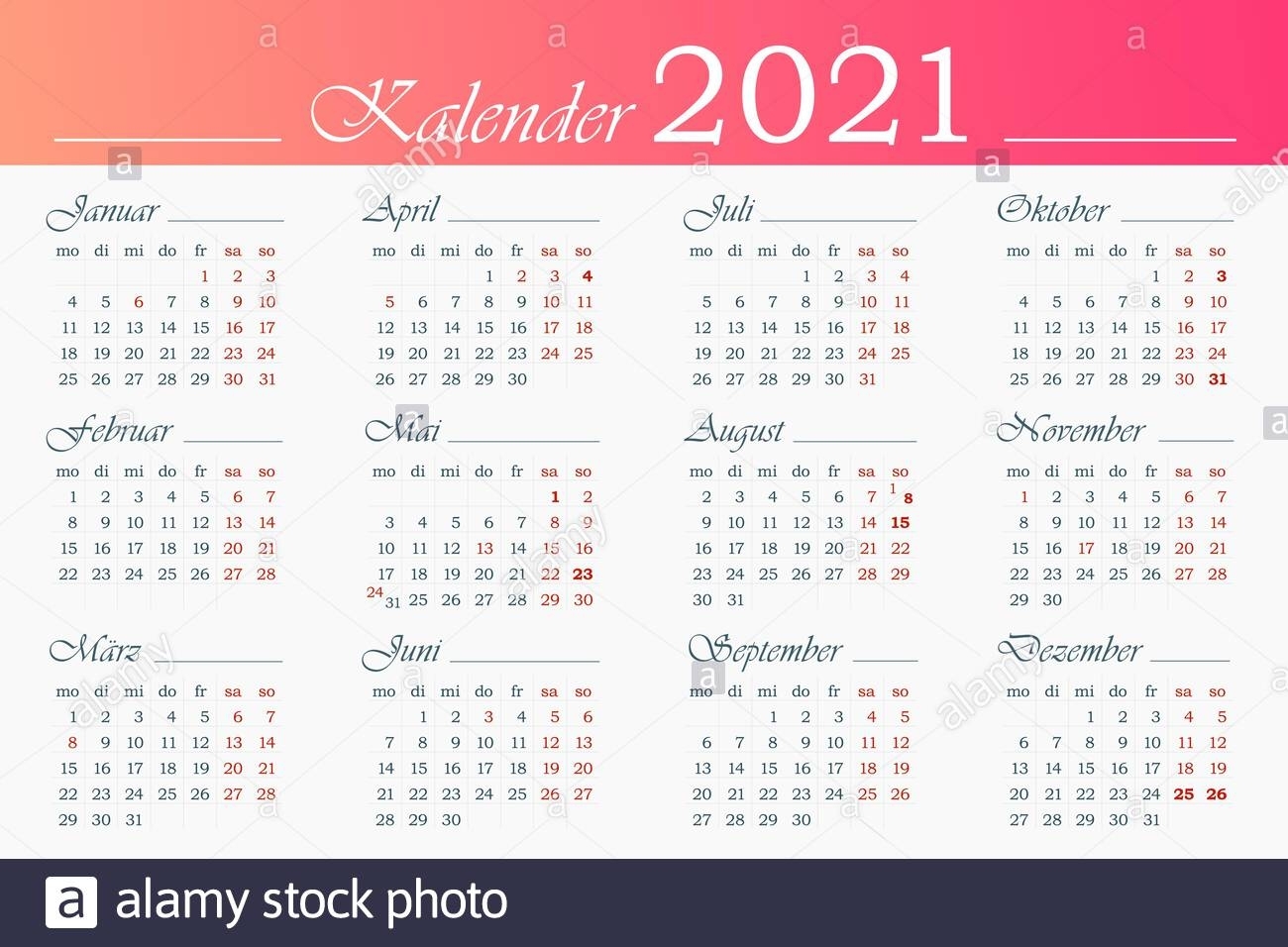 Collect Kalender 2021 Juli August