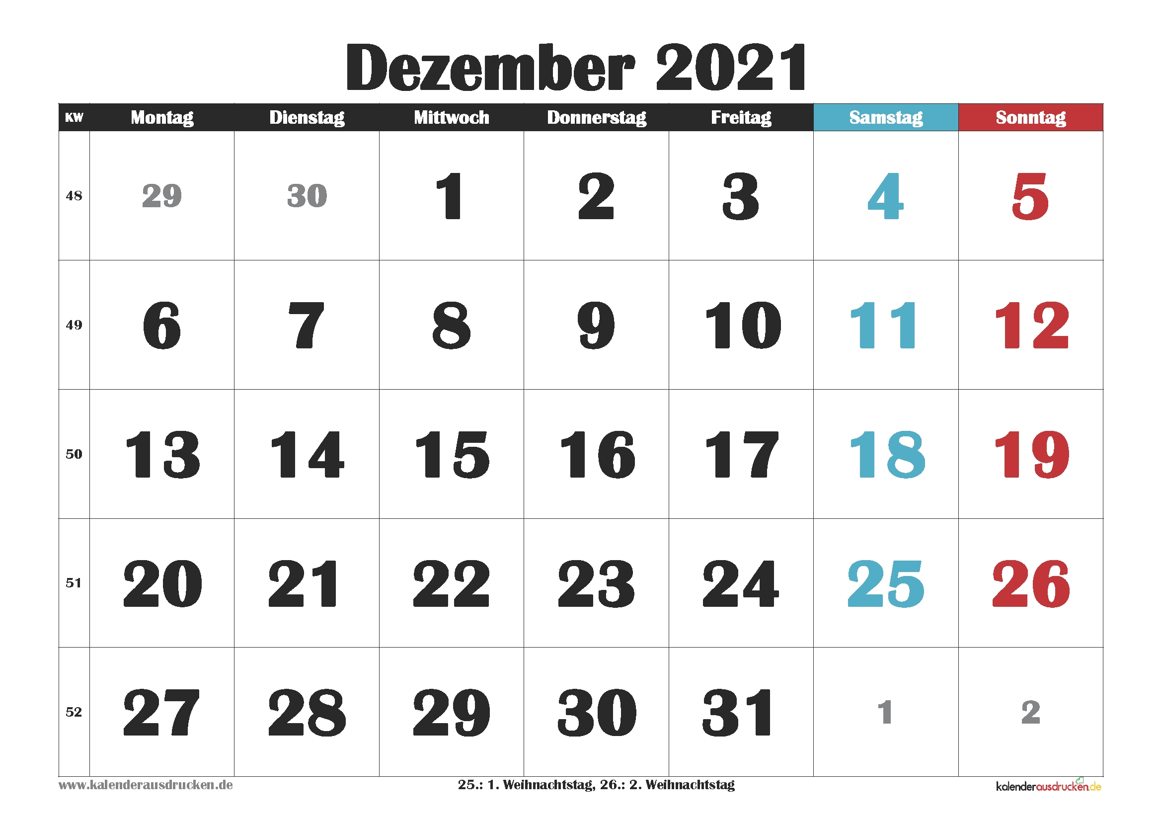 Collect Kalender Dezember 2021 Zum Ausdrucken