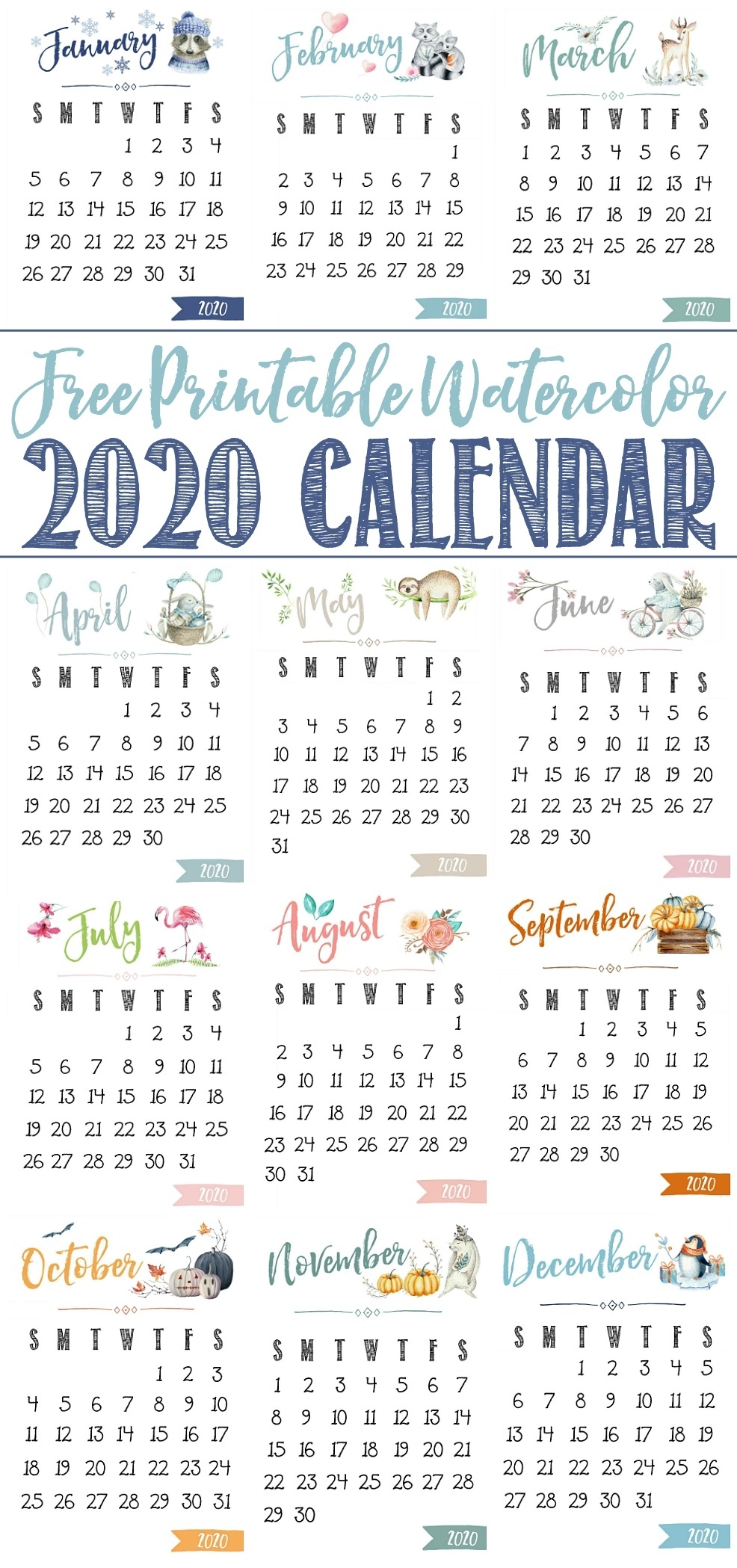 Collect Mini Calendar August