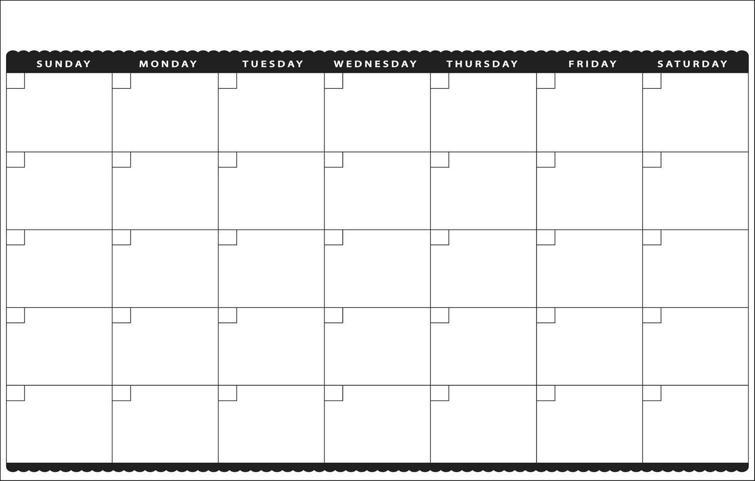 Month At A Glance Blank Calendar Template Best Calendar Example