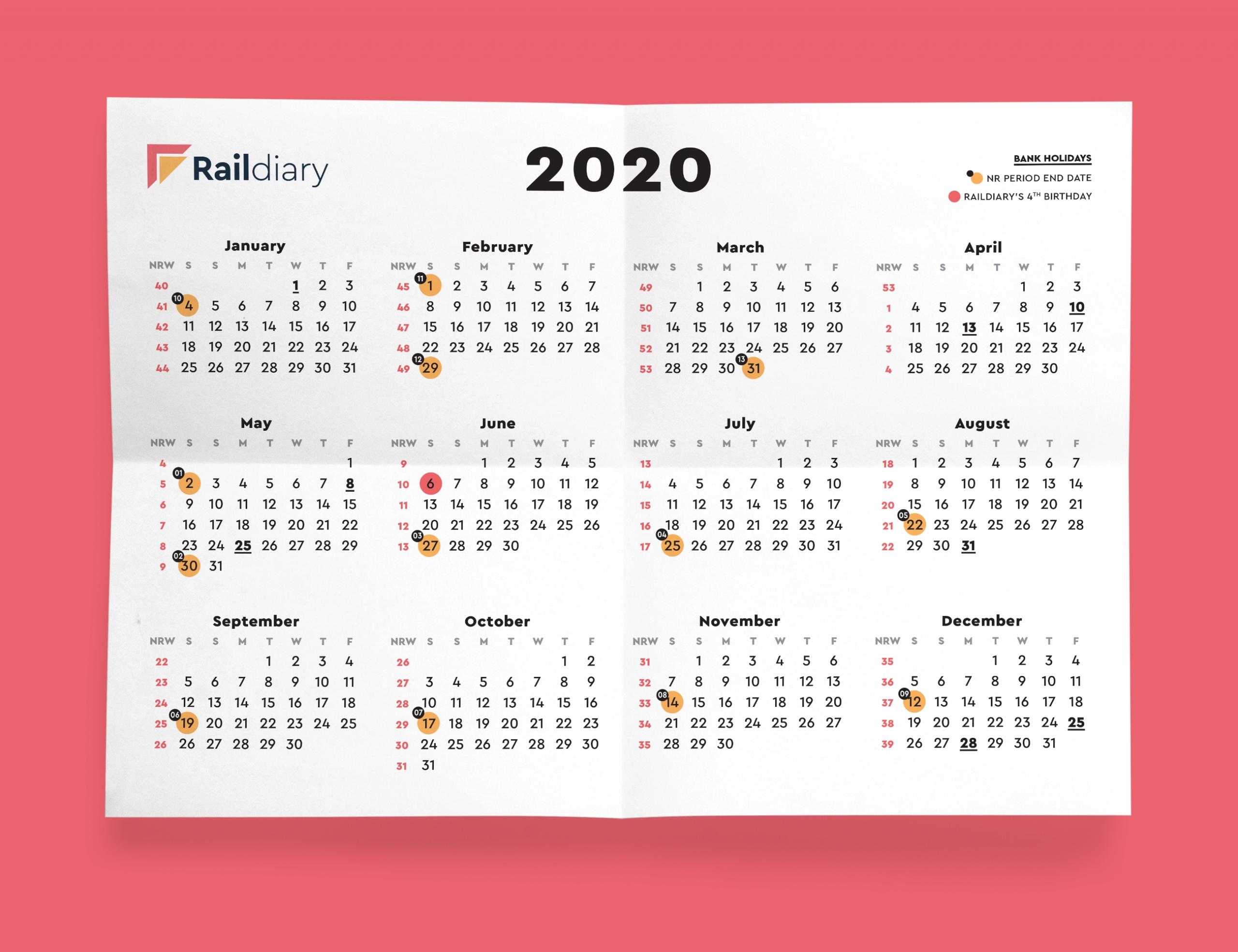 Collect Network Rail Week Numbers