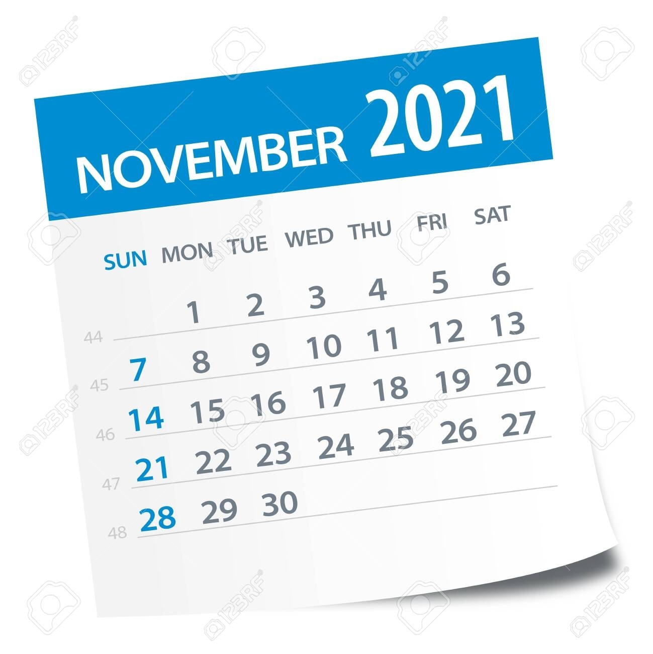 Collect November 2021 Clip Art