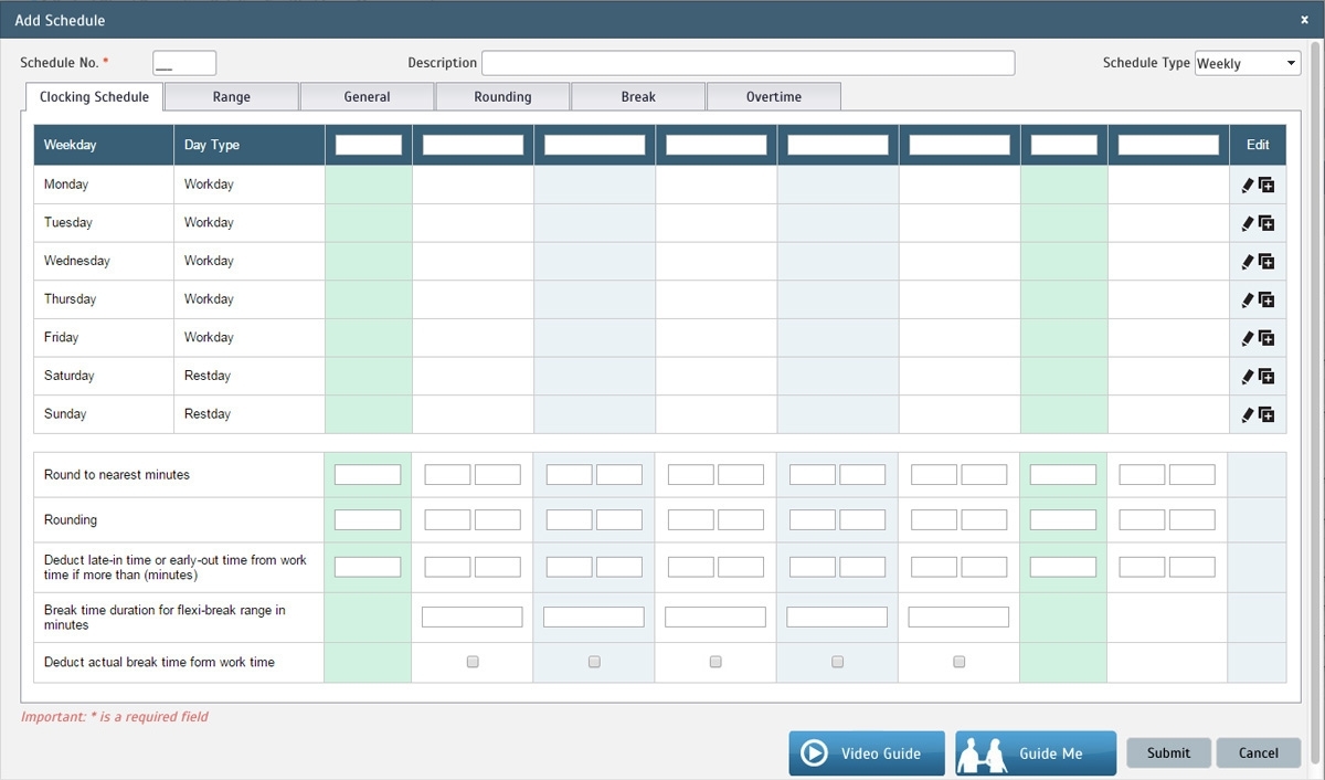 Collect Pitman Schedule Template Free