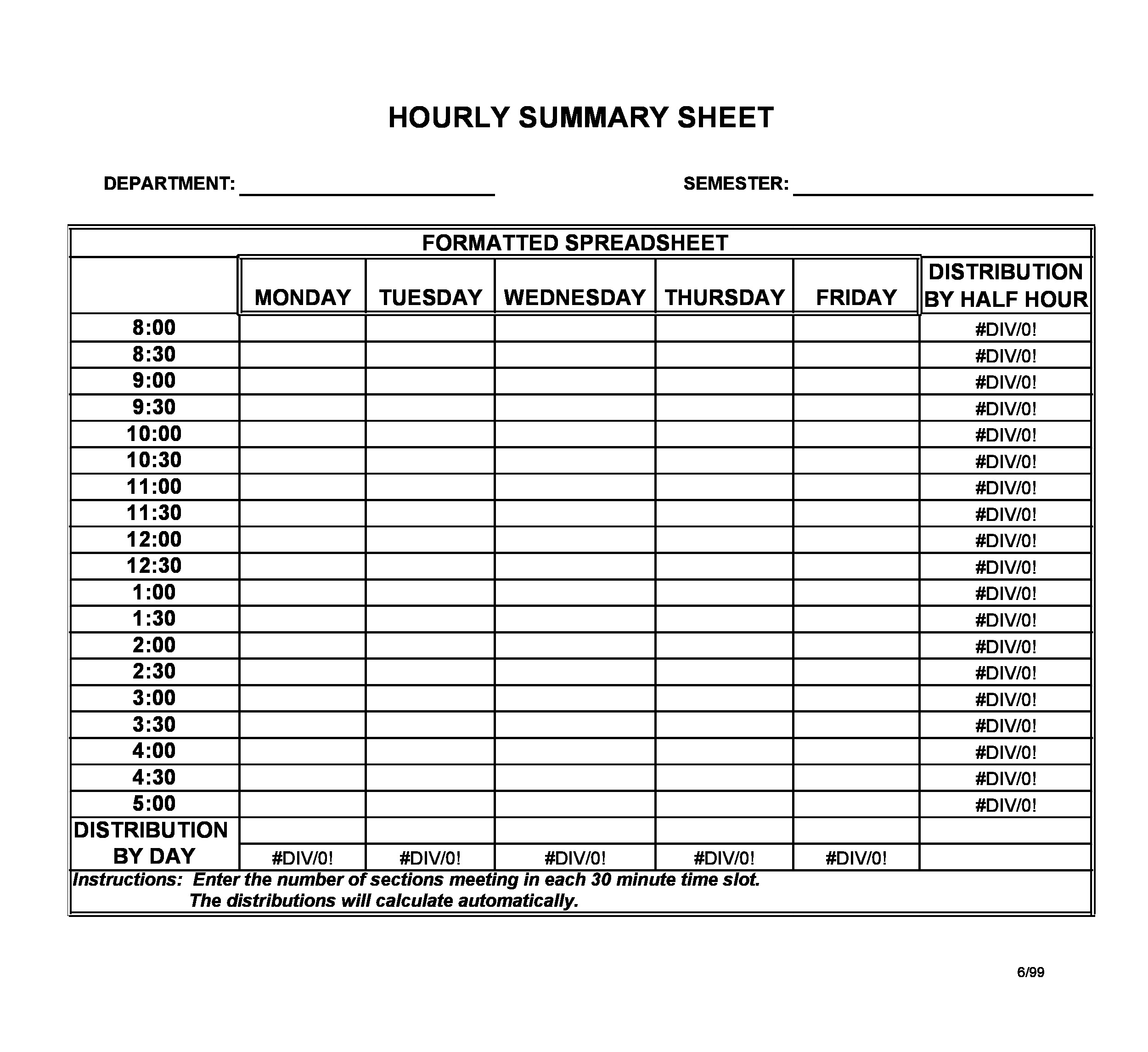 Collect Print A Schedule For Every 15 Minute Time Frames