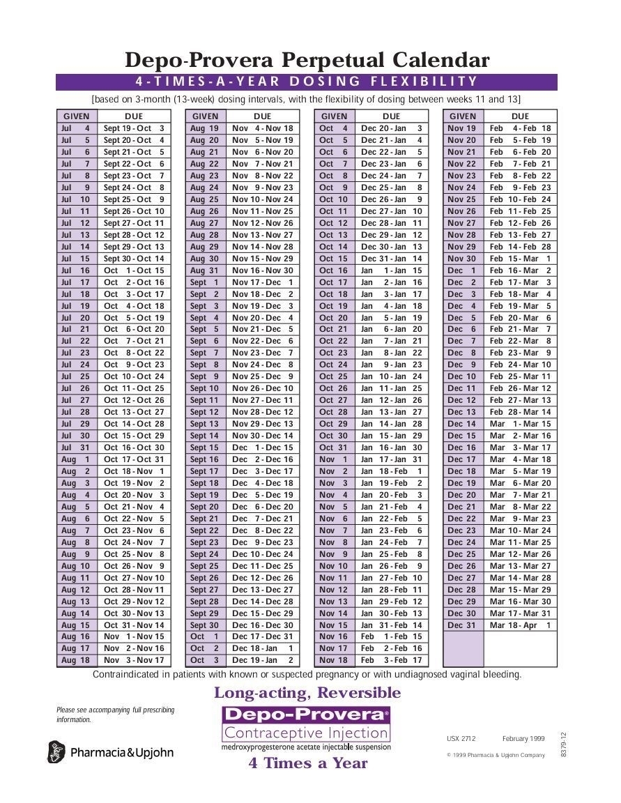 Printable Depo Calendar 2021 Best Calendar Example