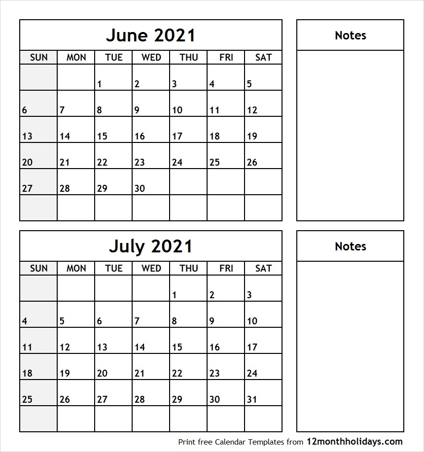 Pick 2 Month Printable Calendar 2021 Best Calendar Example