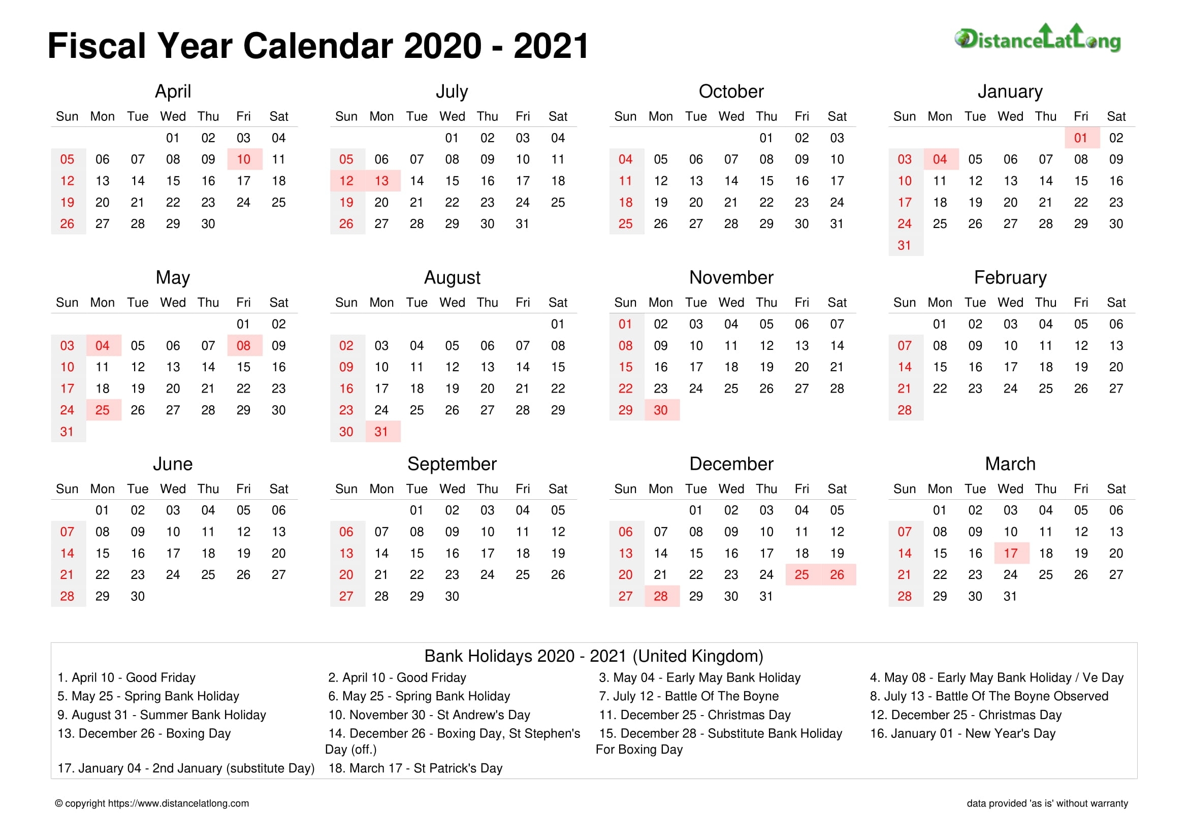 Get 2021 Calendar Financial With Week Number