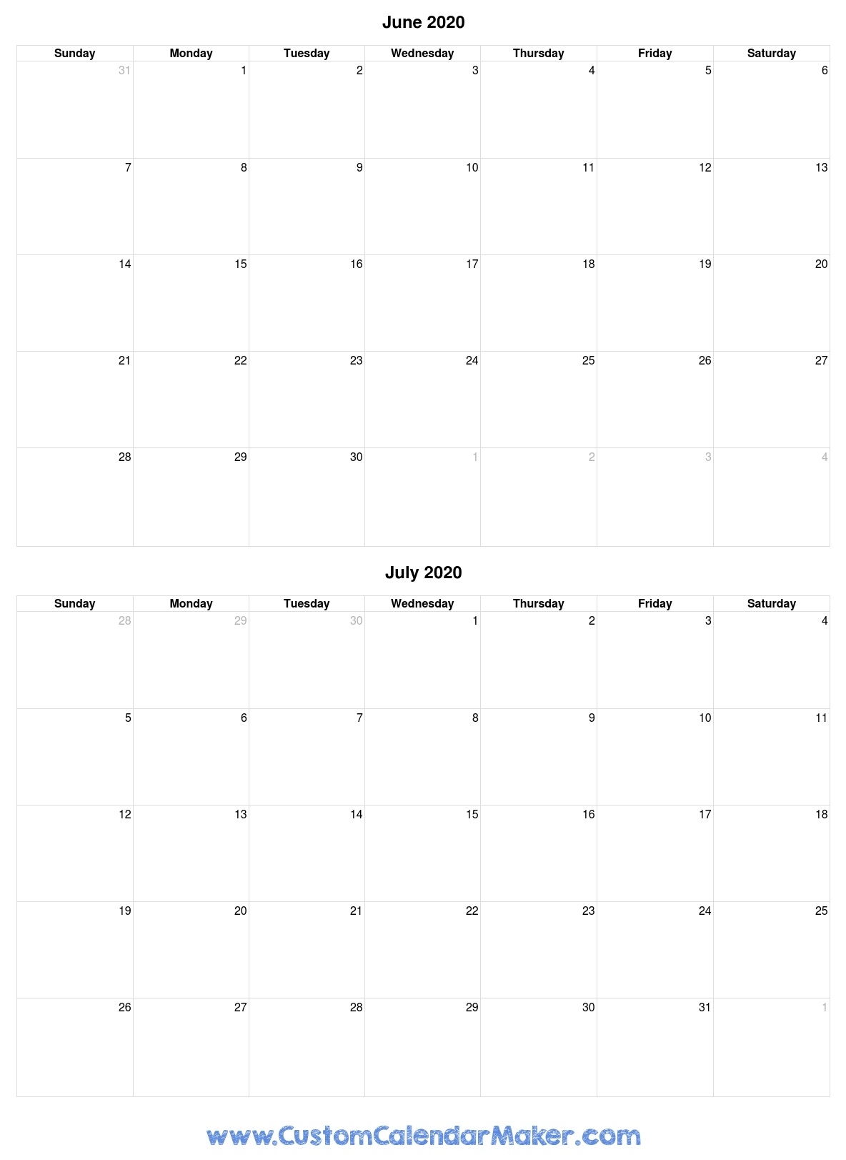 Get 2021 Calendar Two Months Per Page