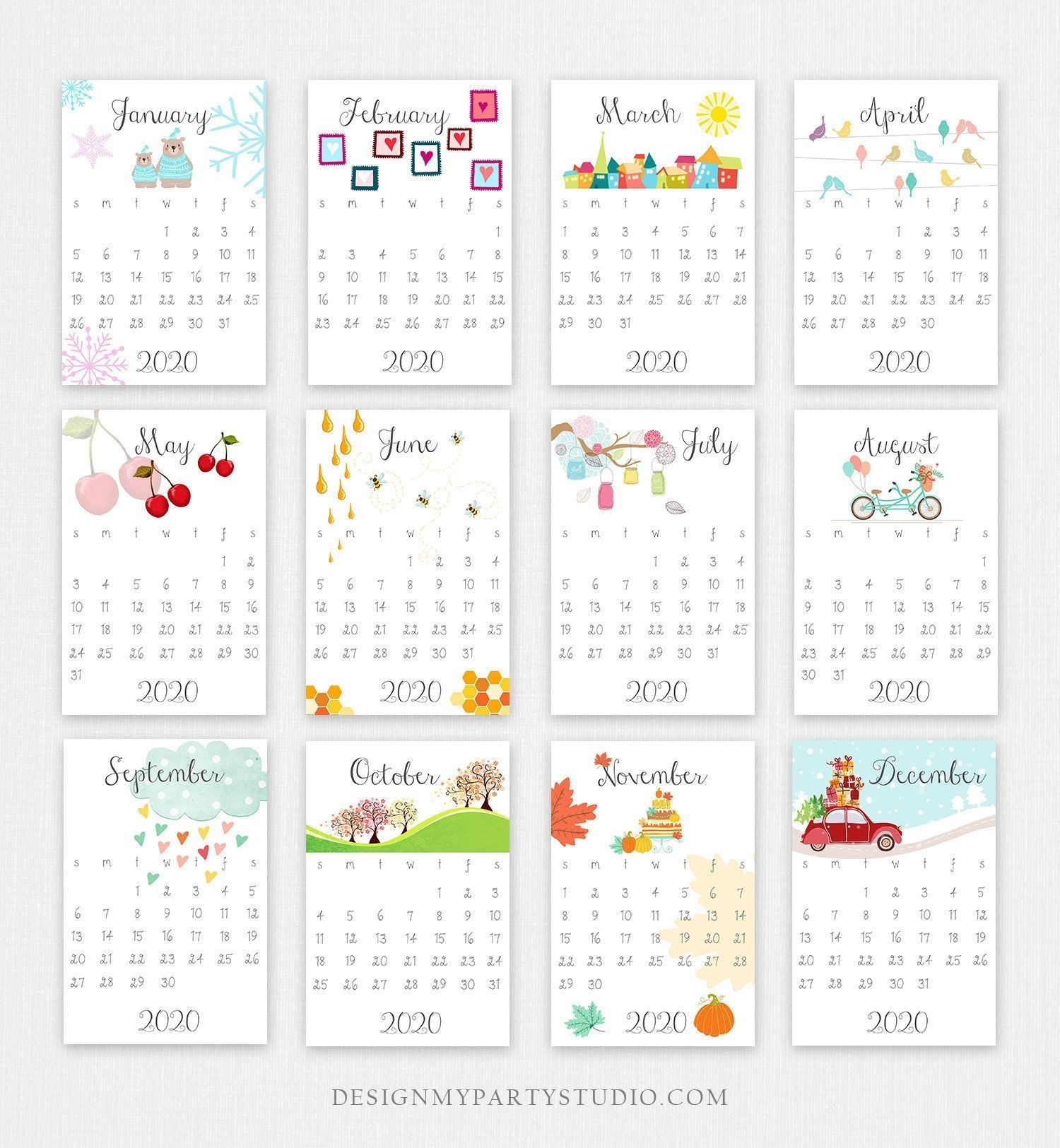 Get 4X6 Printable Calendar Templates