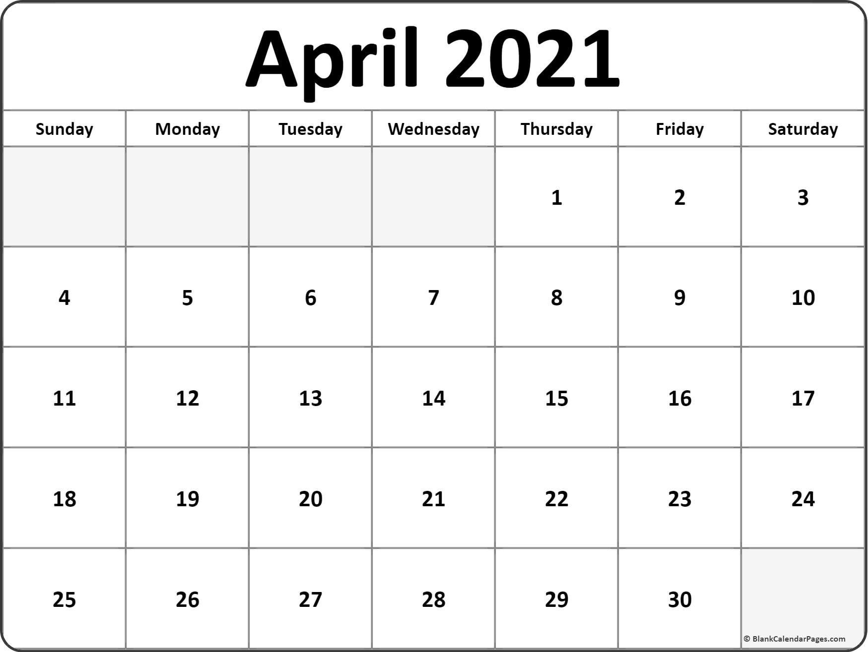 Get April May Calendar 2021