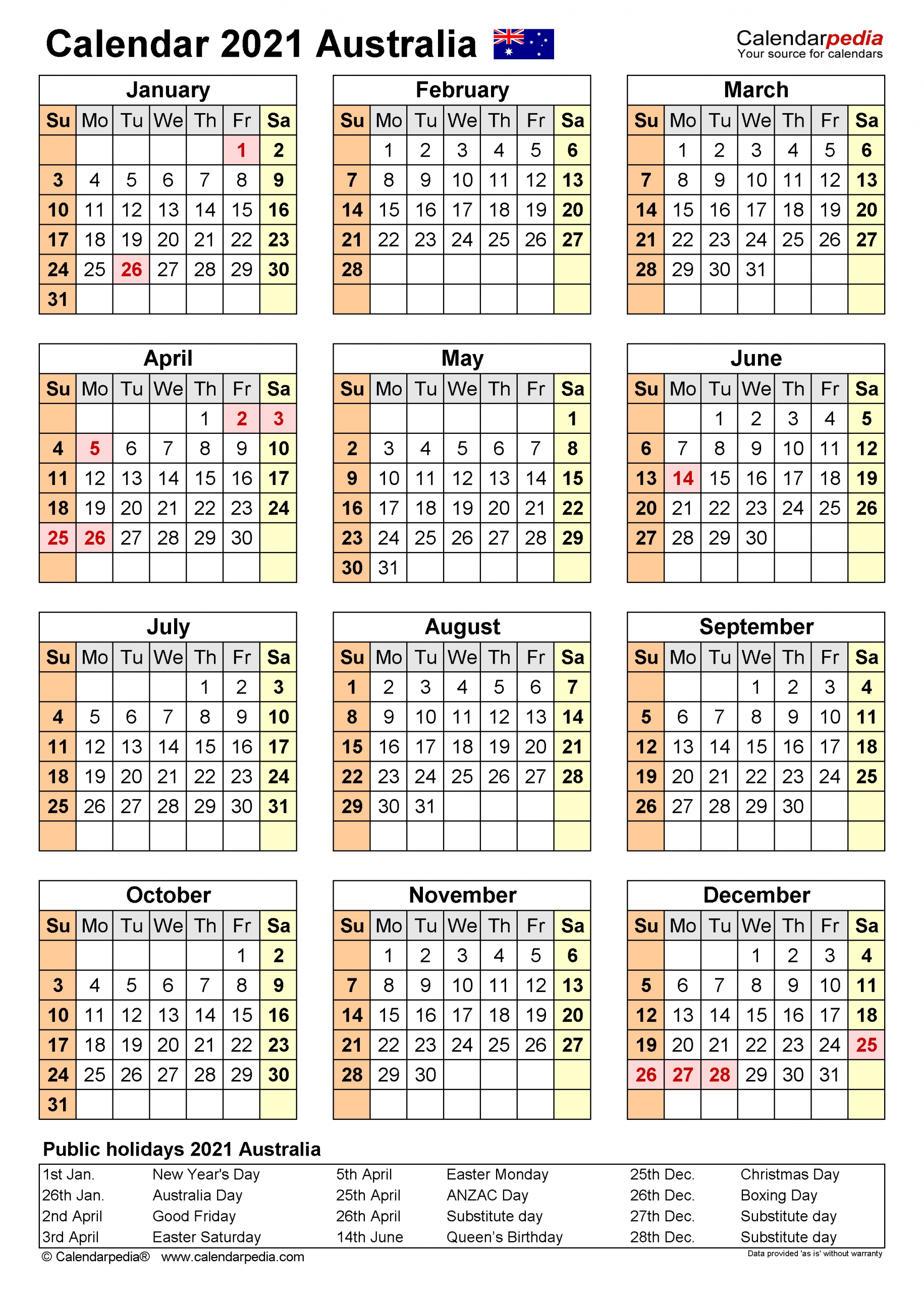 Get Australia Payroll Calendar Yearly 2021 2021 2022