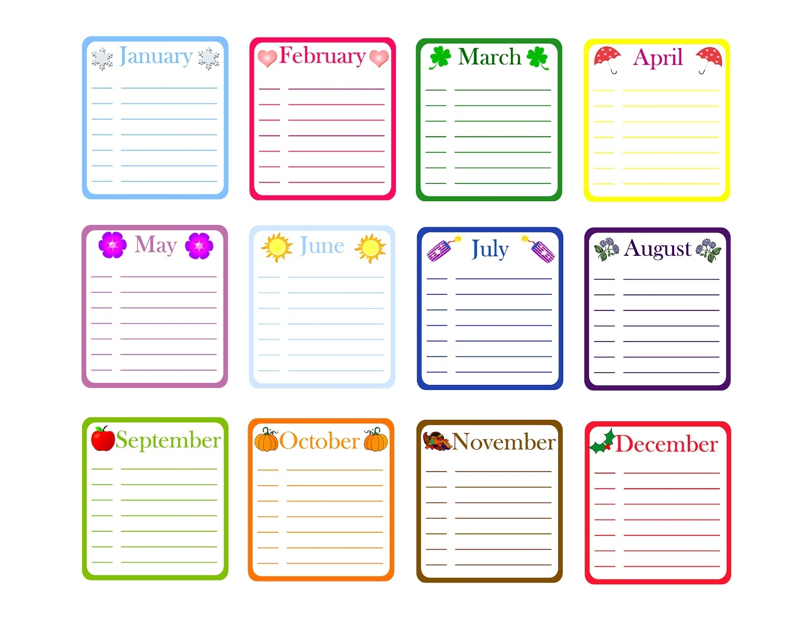 Get Blank Calendar Chart For Classroom
