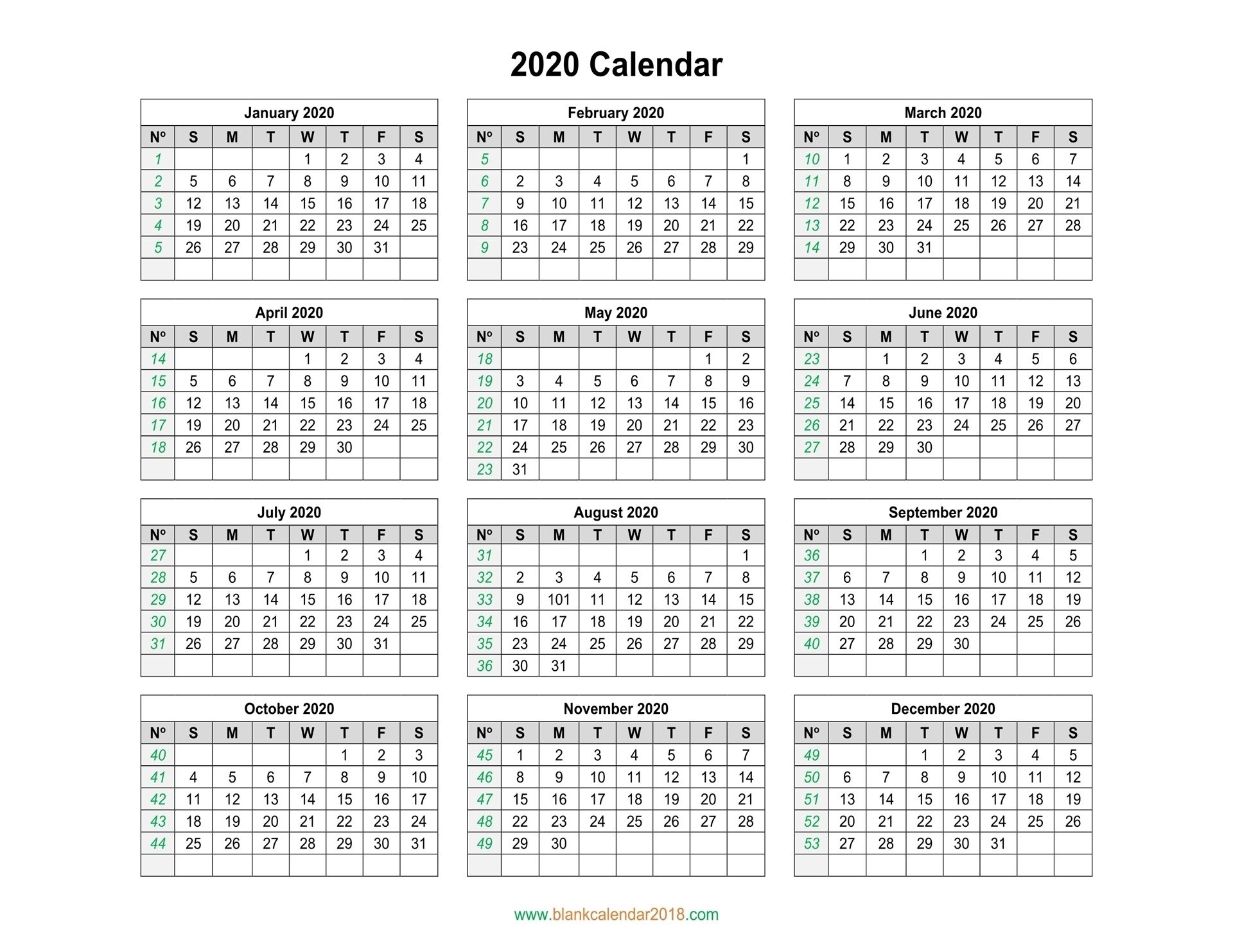 Get Calendar 2021 With Days Numbered