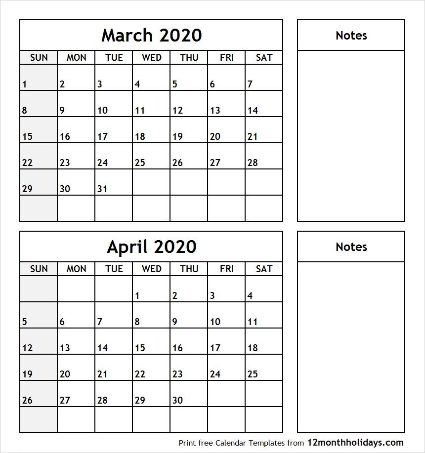Get Calendar April To March