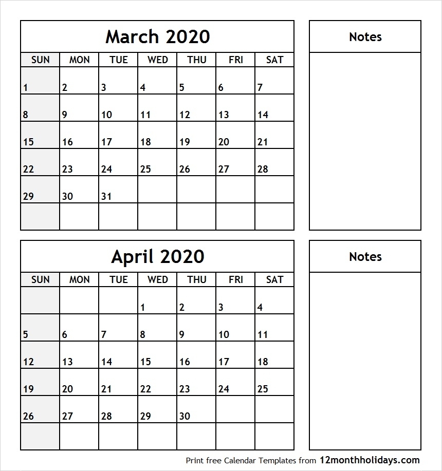 Calendar April To March Best Calendar Example