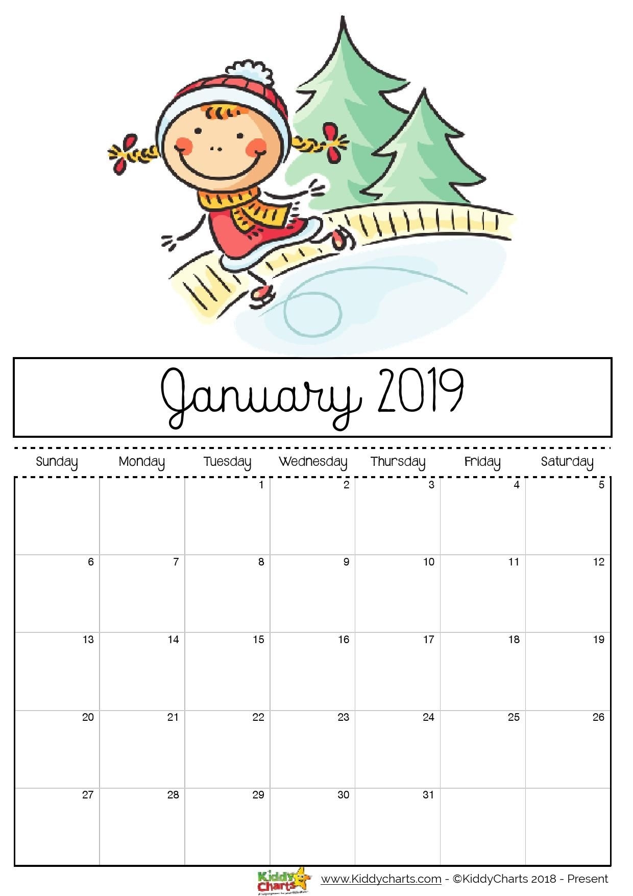 Get Calendar Free Printable For Kids