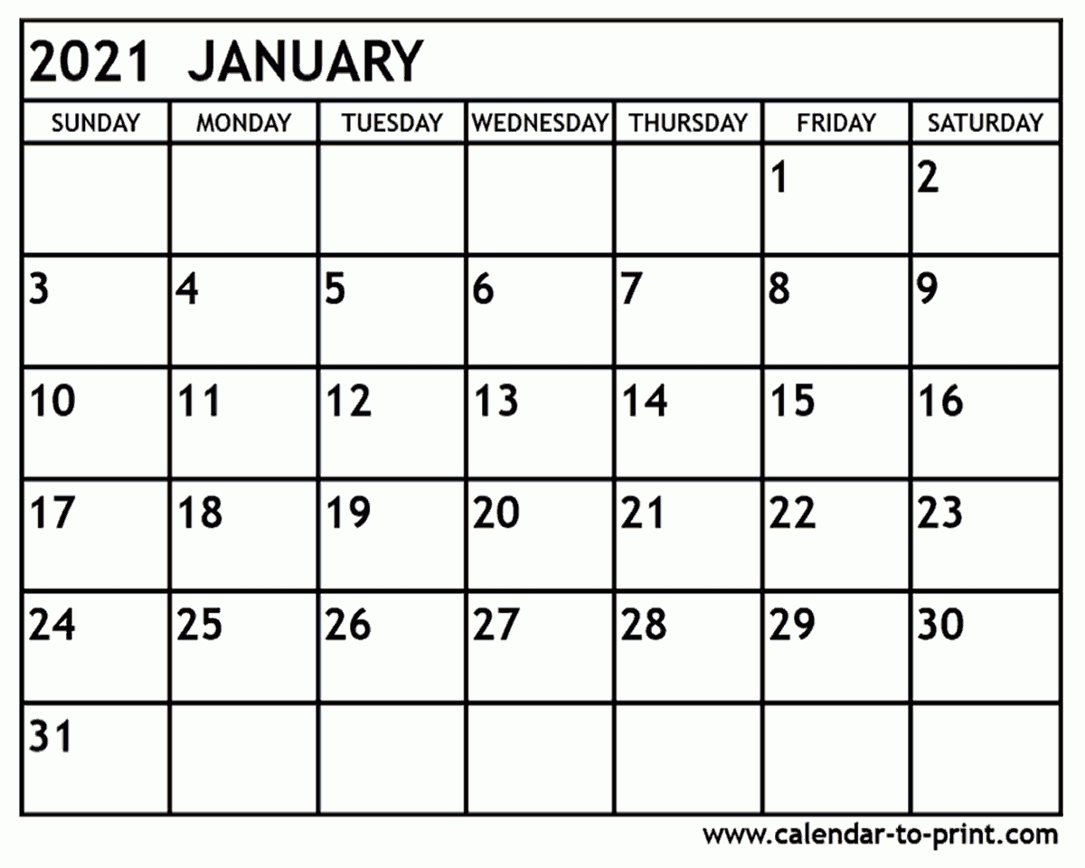 Get Calendar Jan To April 2021