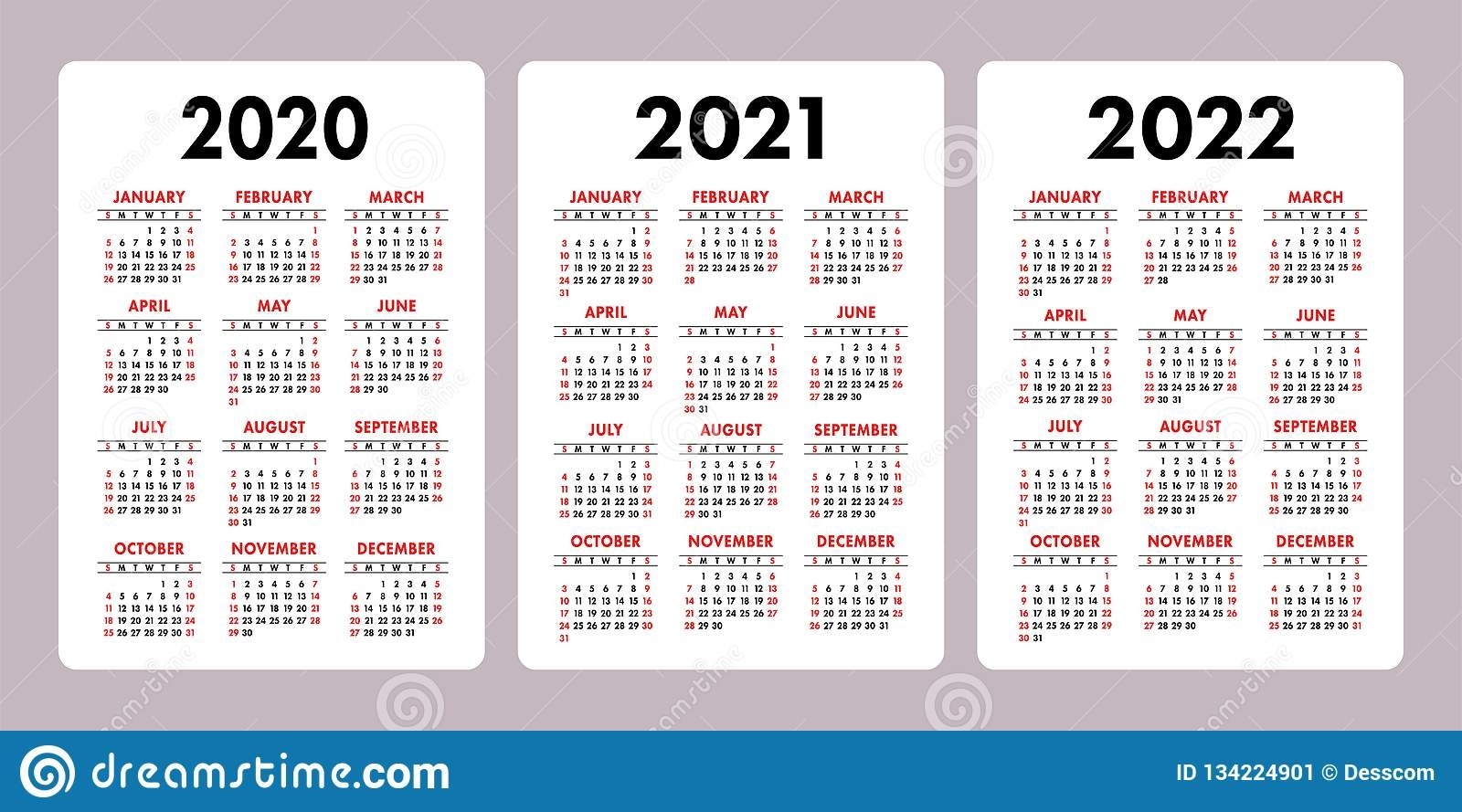 Get Calendars For The Years 2021 2021 & 2022