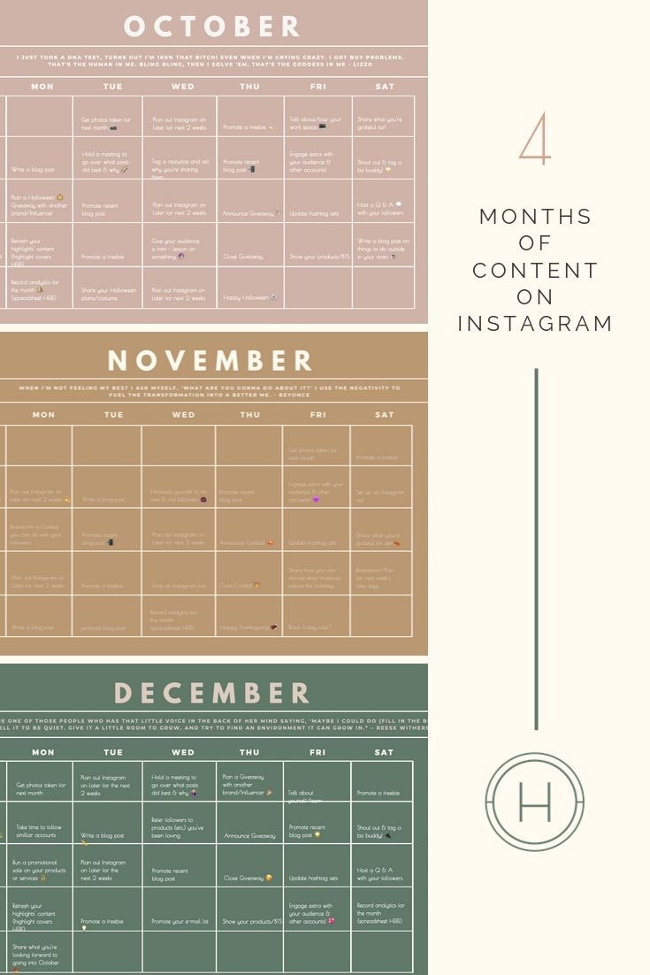 Get Create 4 Month Calendar
