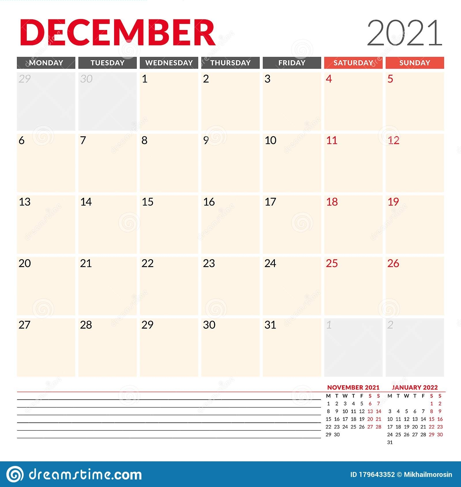 Get December 2021 Starts Monday