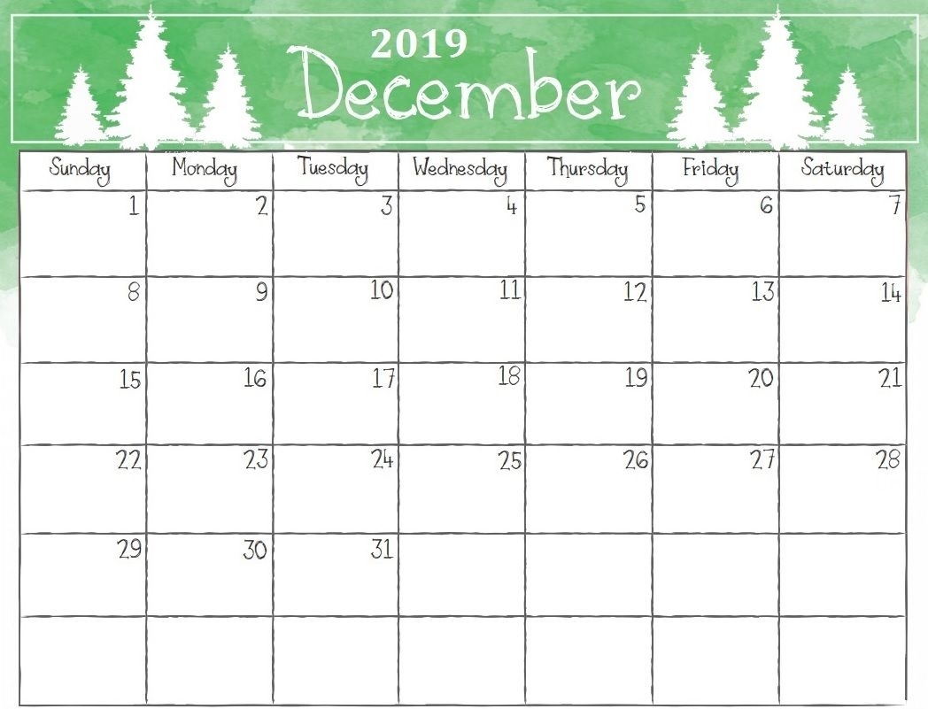 Get December Christmas Calendar Printable