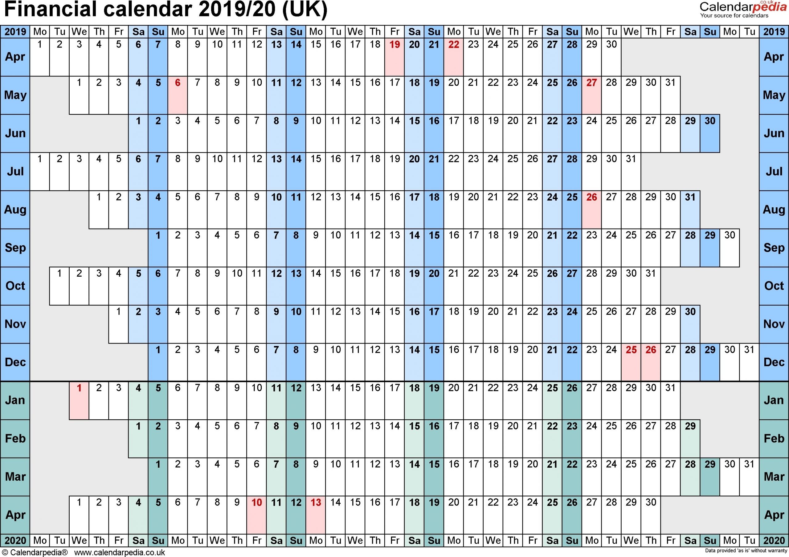 Get Financial Week Calendar