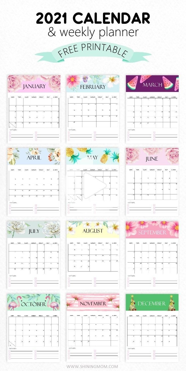 Get Fun Printable Calendars 2021