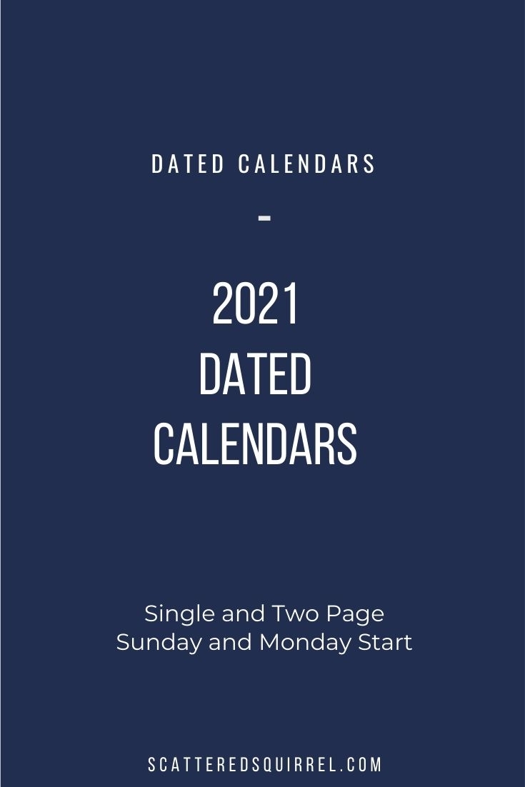 Get Half Page 2021 Printable Calendar Free