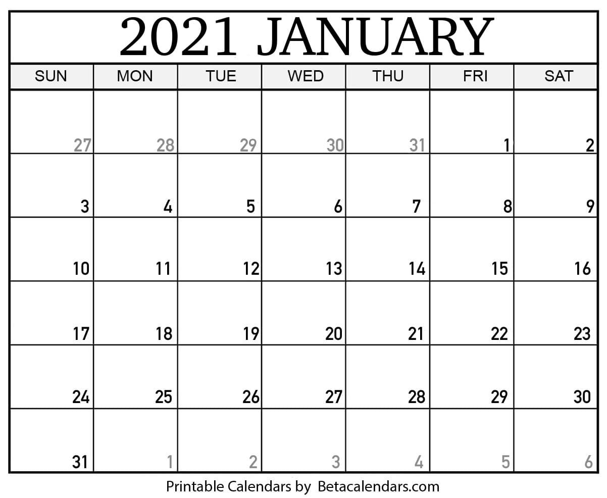 Get Julian Calendar 2021 Printable