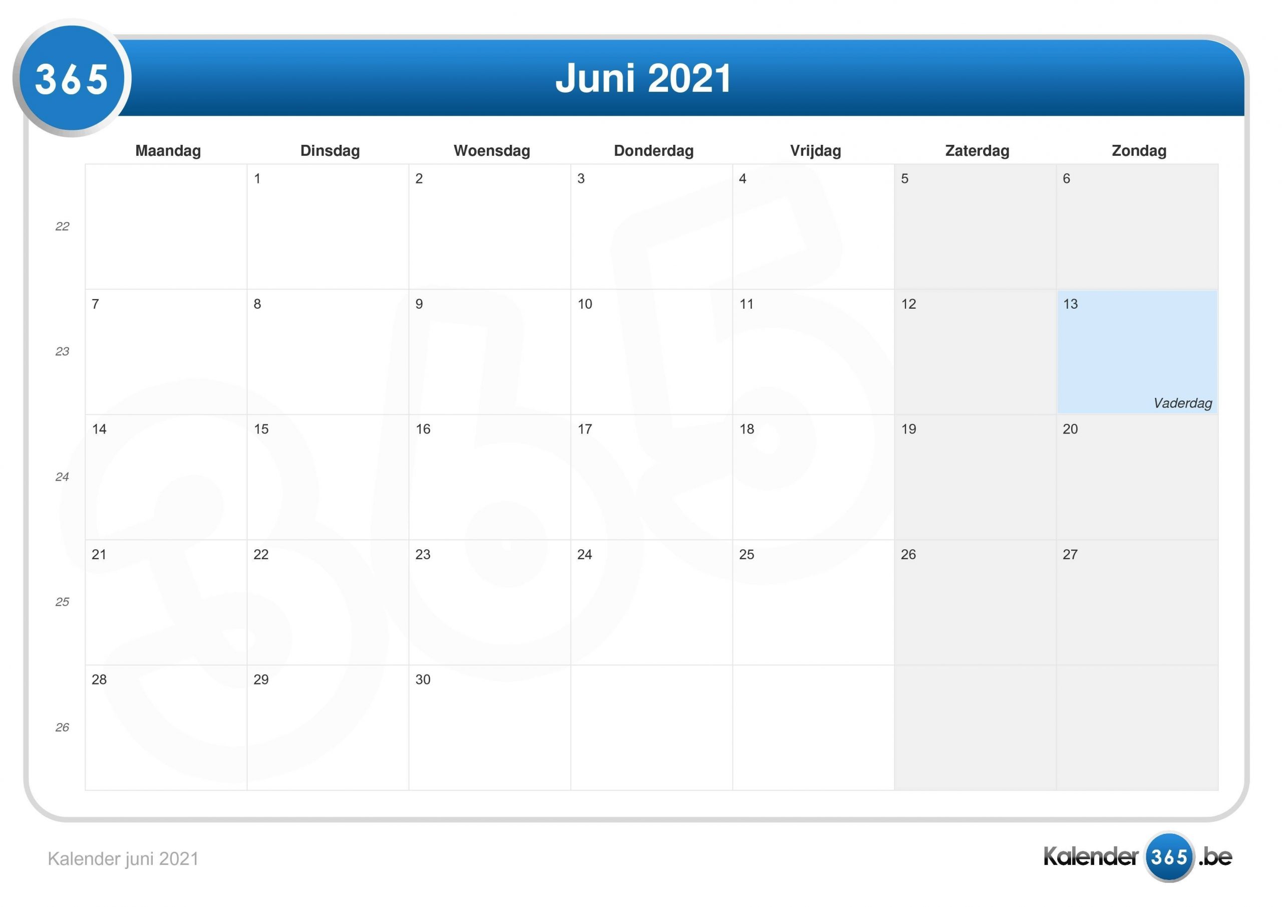 Get Kalender 2021 Juni