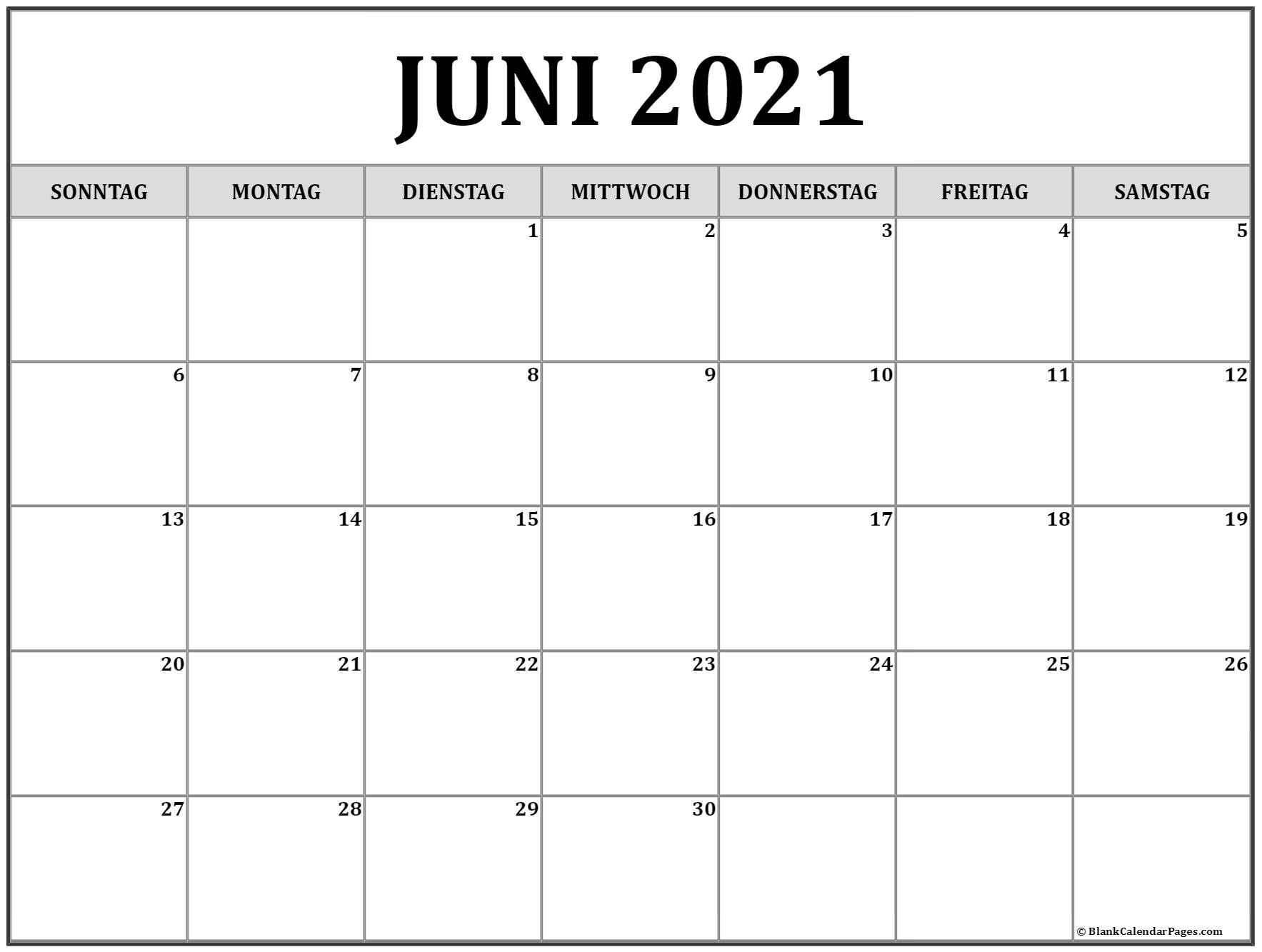 Get Kalender 2021 Juni