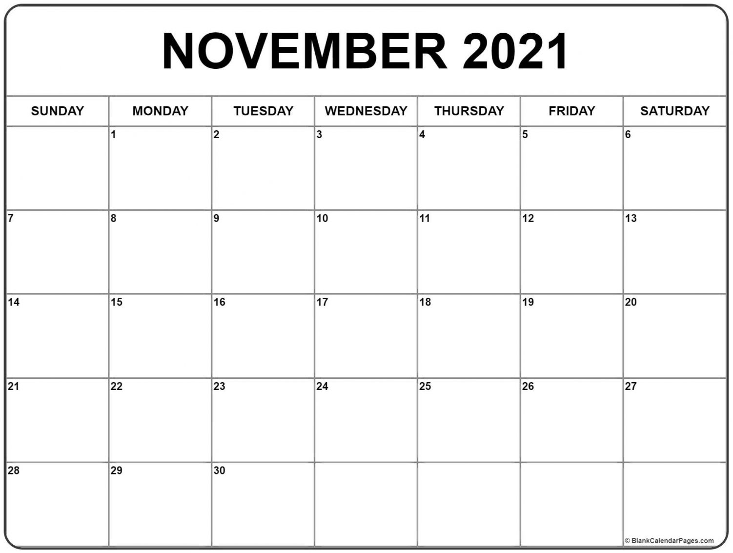 Get November Calandars 2021
