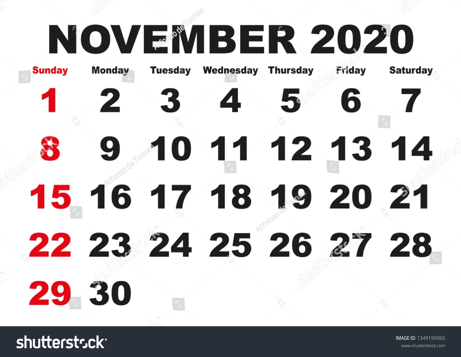 Get November Calendar Clip Art