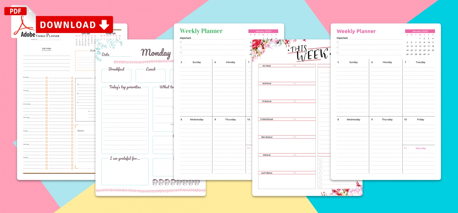 Get Peek At The Week Template