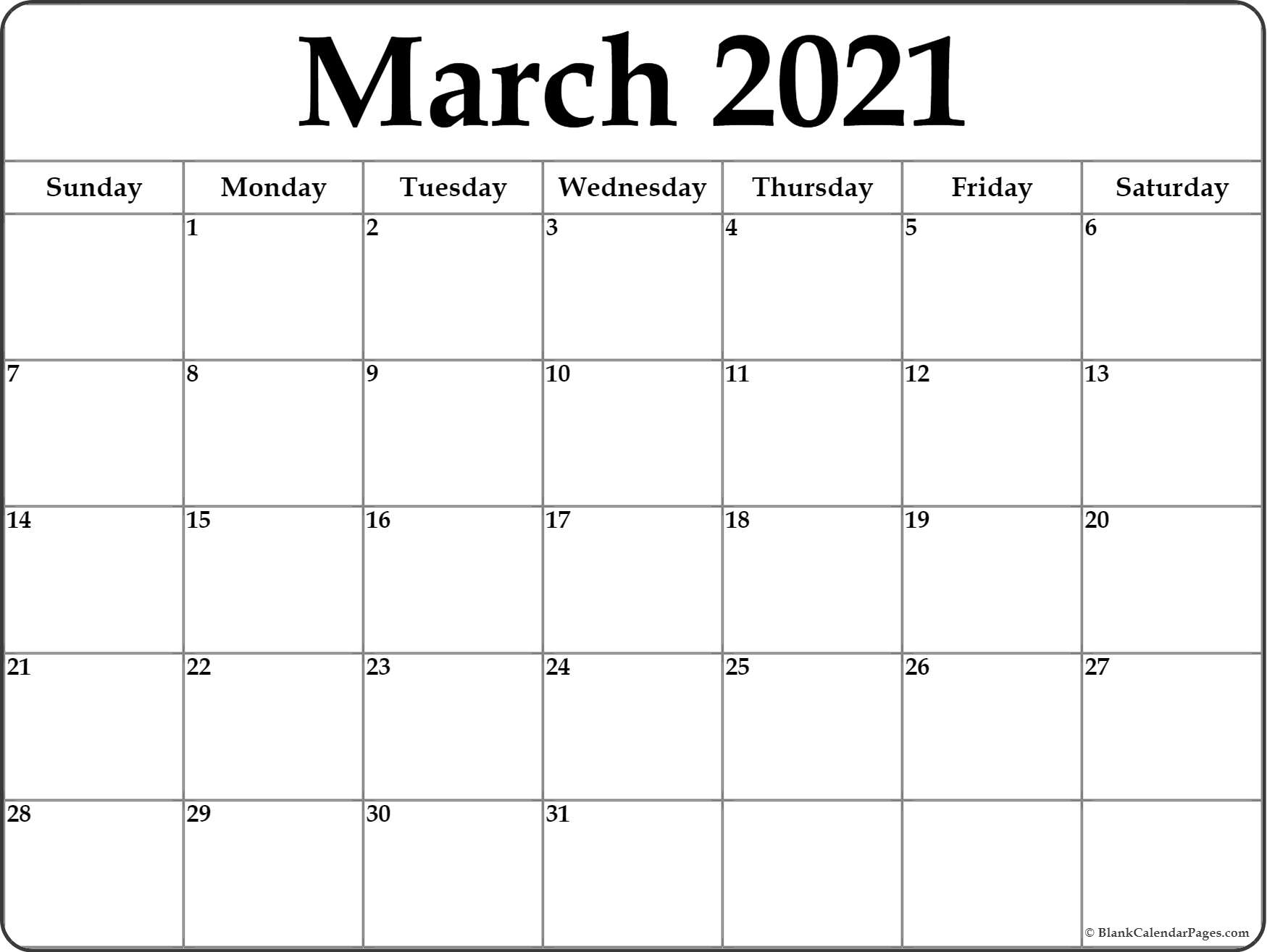 Get Printable 30 Day Calendar 2021