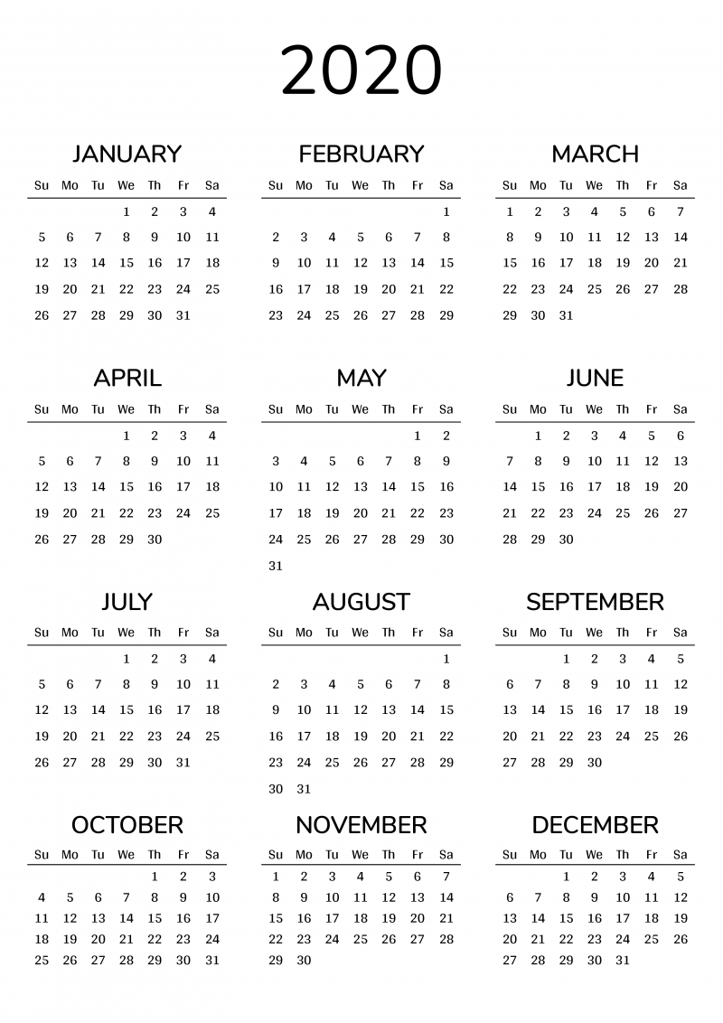 Pick 2021 12 Month Calendar Template