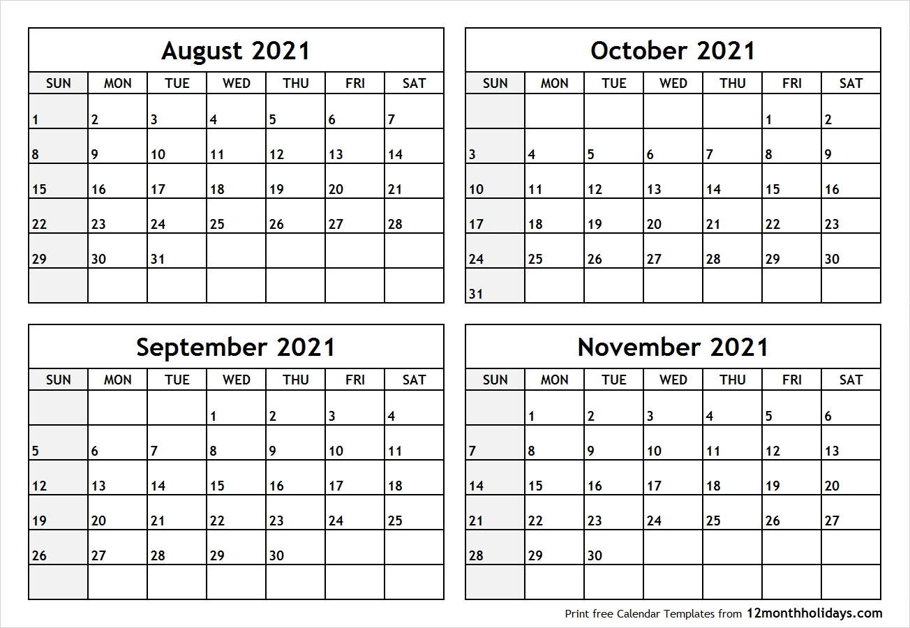 Pick 2021 Calendar August September