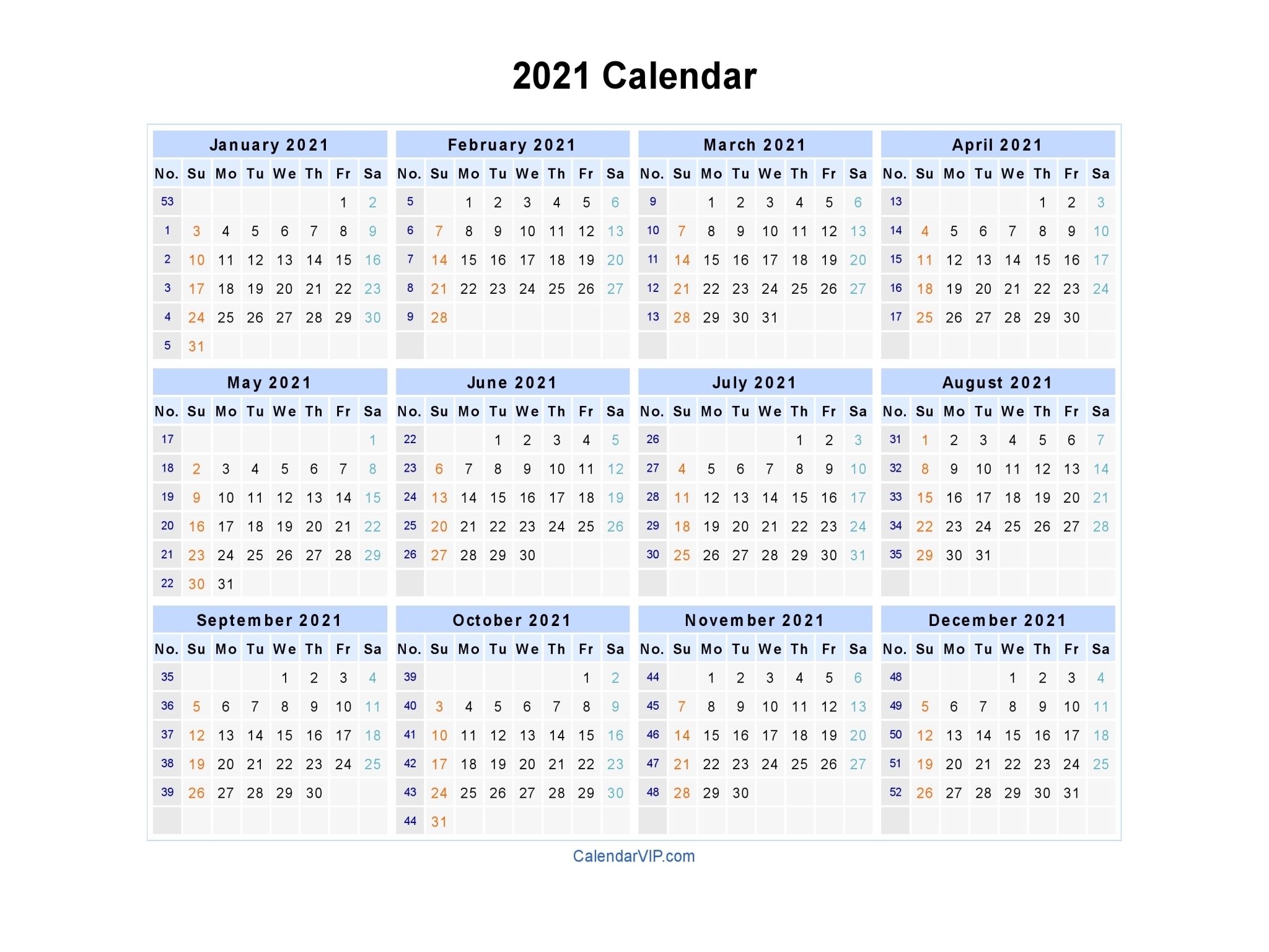 Pick 2021 Calendar By Week Number Excel