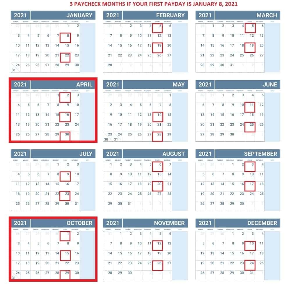 Pick 2021 Calendar With Pay Periods