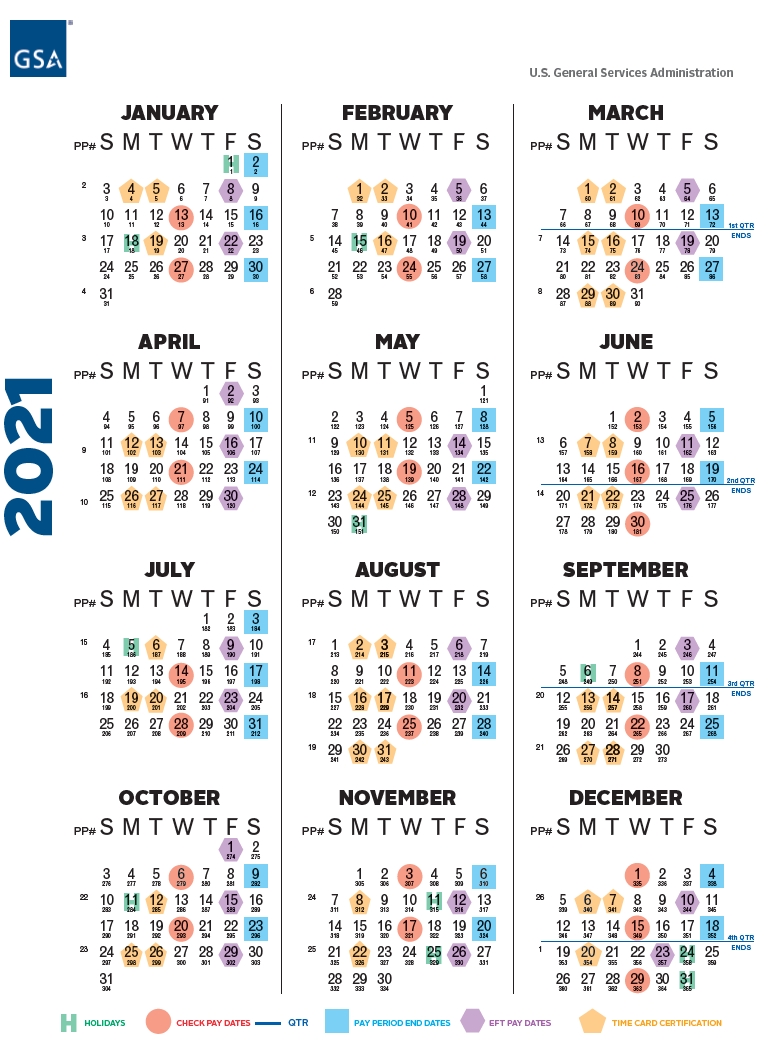 Pick 2021 Federal Holiday And Pay Calendar