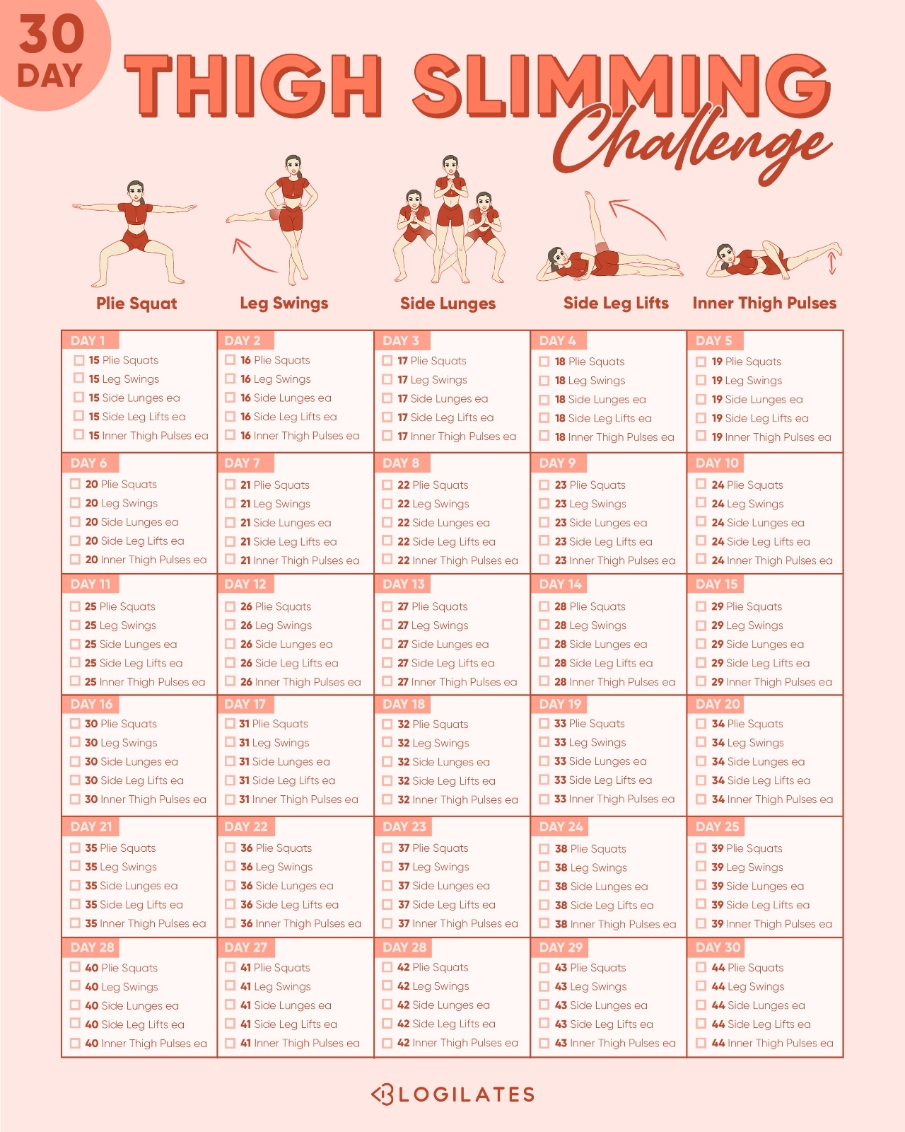 Pick 30 Day Inner Thigh Challenge