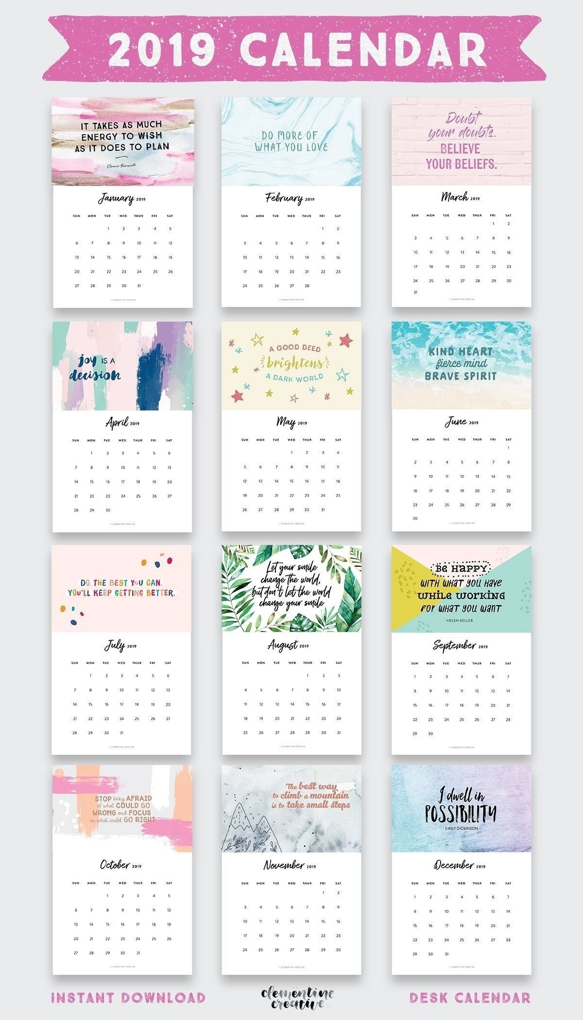 Pick 4X6 Printable Calendar Templates