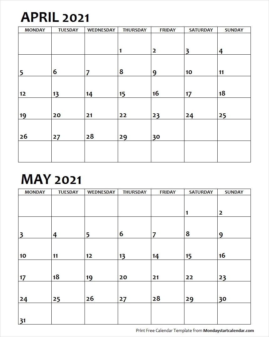 Pick April And May Clanedr2021