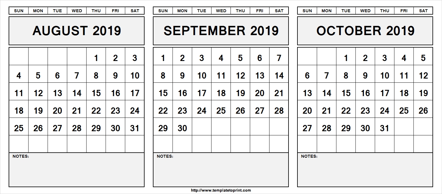 Pick August September And October