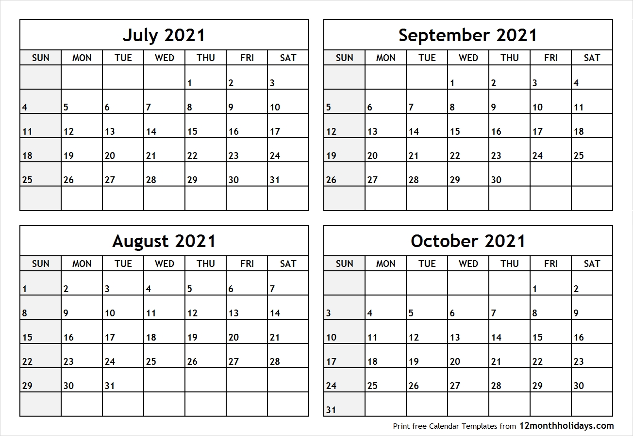 Take August September October 2021 Calendar Printable Best Calendar 